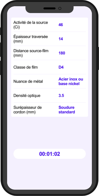 Application de calcul - Page de résultat